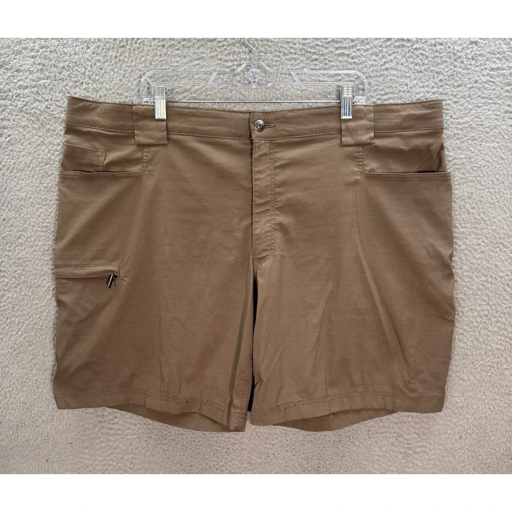 Duluth Trading Co Shorts‎ Mens 46 Brown Flex Dry On The Fly 9